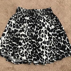 Lush Leopard Mini Skirt Small